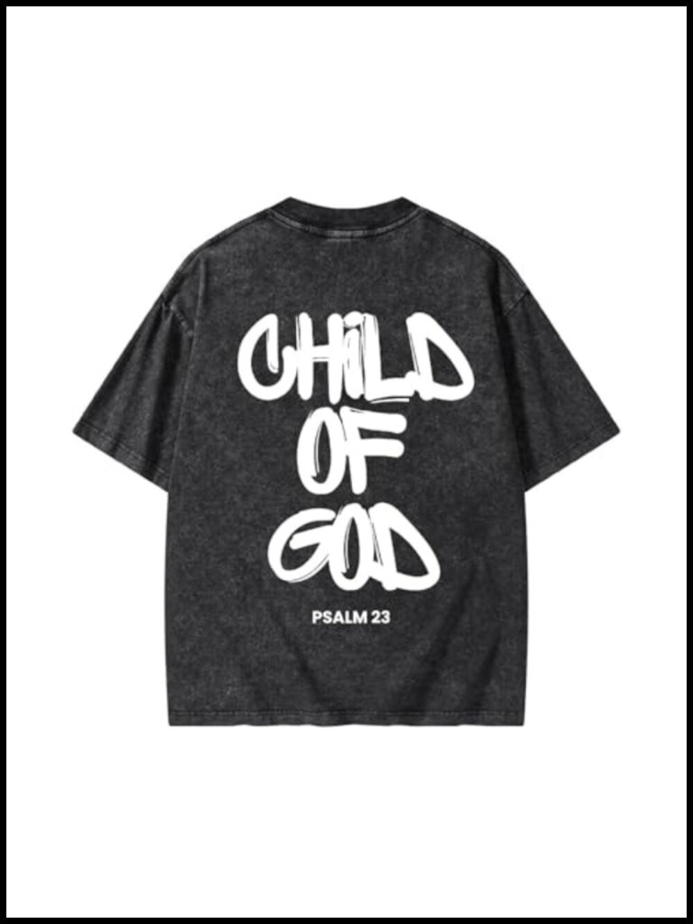 Oversized Acid Wash Vintage Christian Graphic T-Shirt